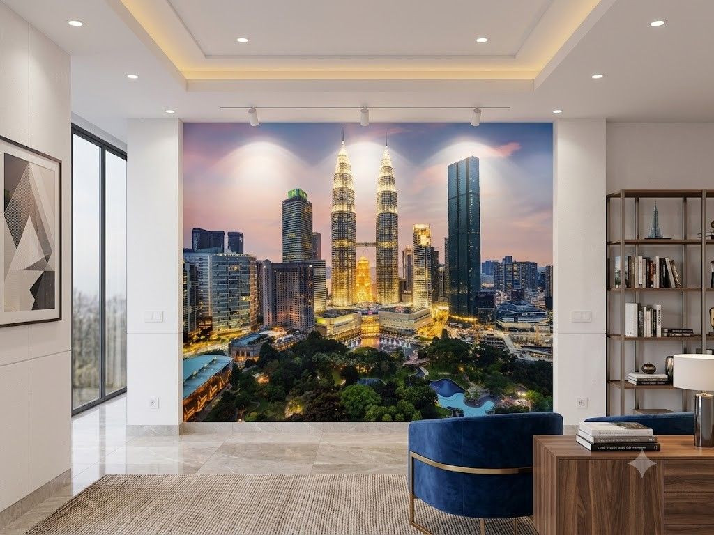 Toàn cảnh thành phố cho quán cà phê