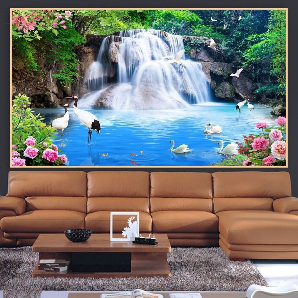 Tranh Dán Tường 3D Sơn Thủy Sttp50