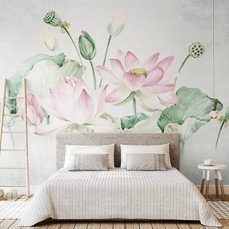 Tranh Dán Tường 3D Những Đóa Sen Sắc Nét Tiến Phát Shtp03