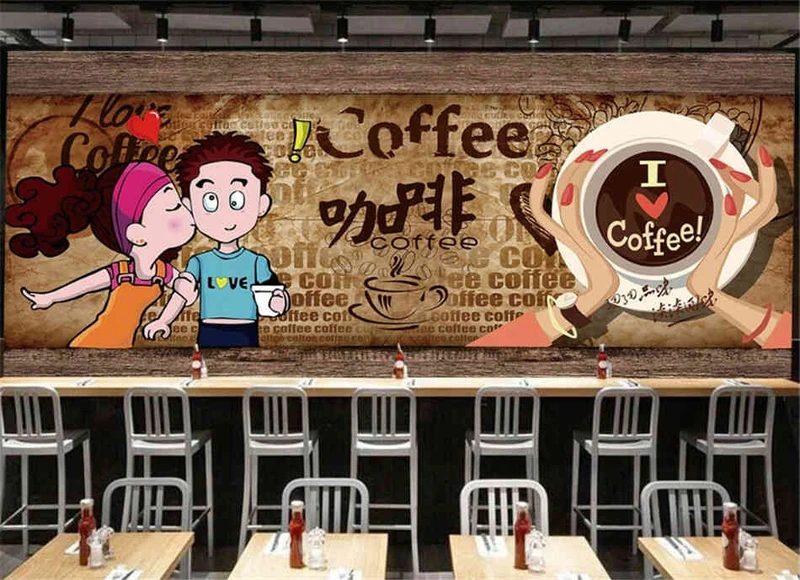 Tranh Dán Tường Quán Coffee GT17