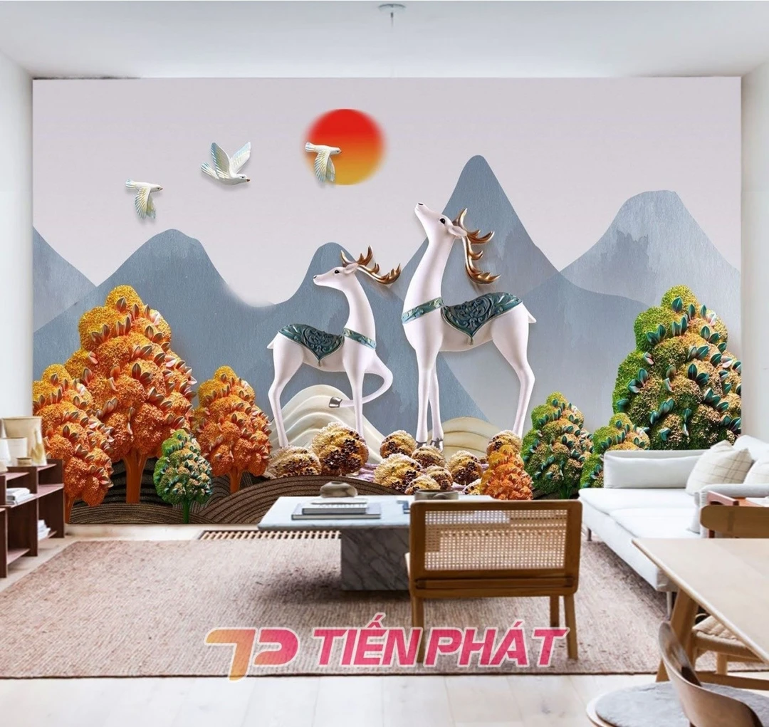 Tranh Dán Tường Phong Thủy PT01