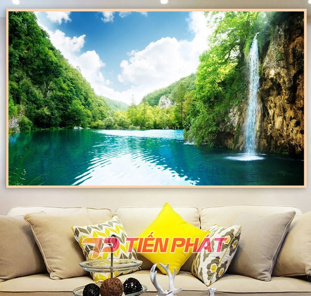 Tranh Dán Tường Thác Nước TN04