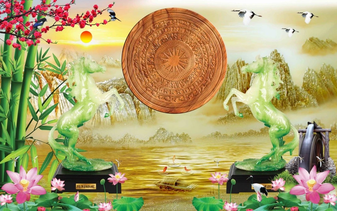 Tranh Dán Tường Mã Đáo Thành Công Tiến Phát Mdtc62