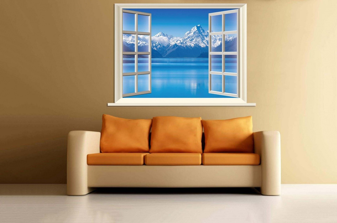 Tranh Dán Tường Cửa Sổ 3D CS46