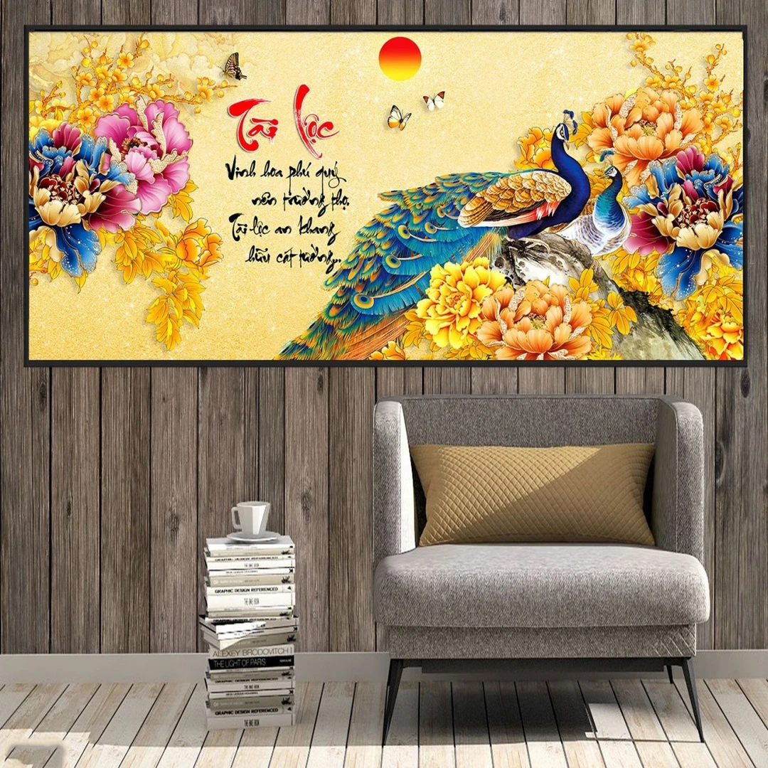 Tranh Dán Tường 3D Phong Thủy Tiến Phát Pttp127