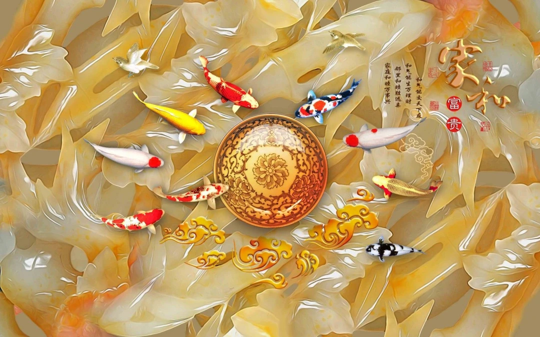 Tranh Dán Tường 3D Phong Thủy Tiến Phát Pttp26