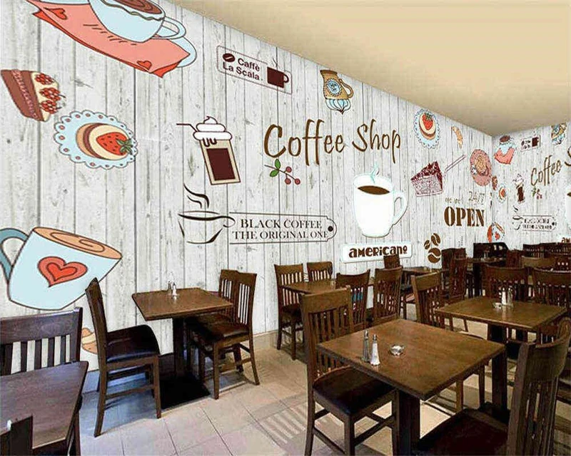 Tranh Dán Tường Quán Coffee GT01
