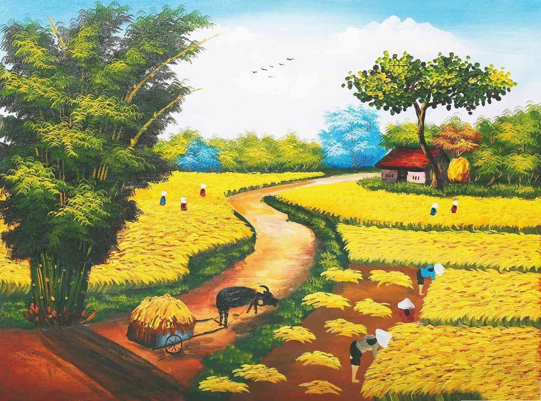Tranh Dán Tường Đồng Quê DQ5