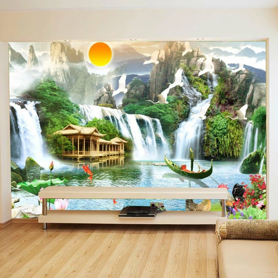 Tranh Dán Tường Thác Nước TN51