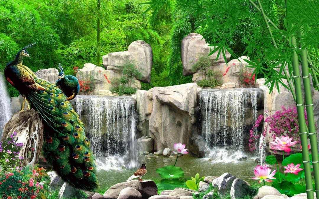 Tranh Dán Tường Sơn Thủy ST15