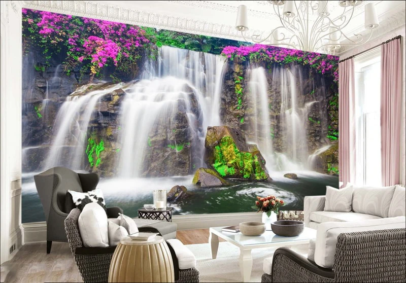 Tranh Dán Tường 3D Thác Nước Tiến Phát Decor Tntp66