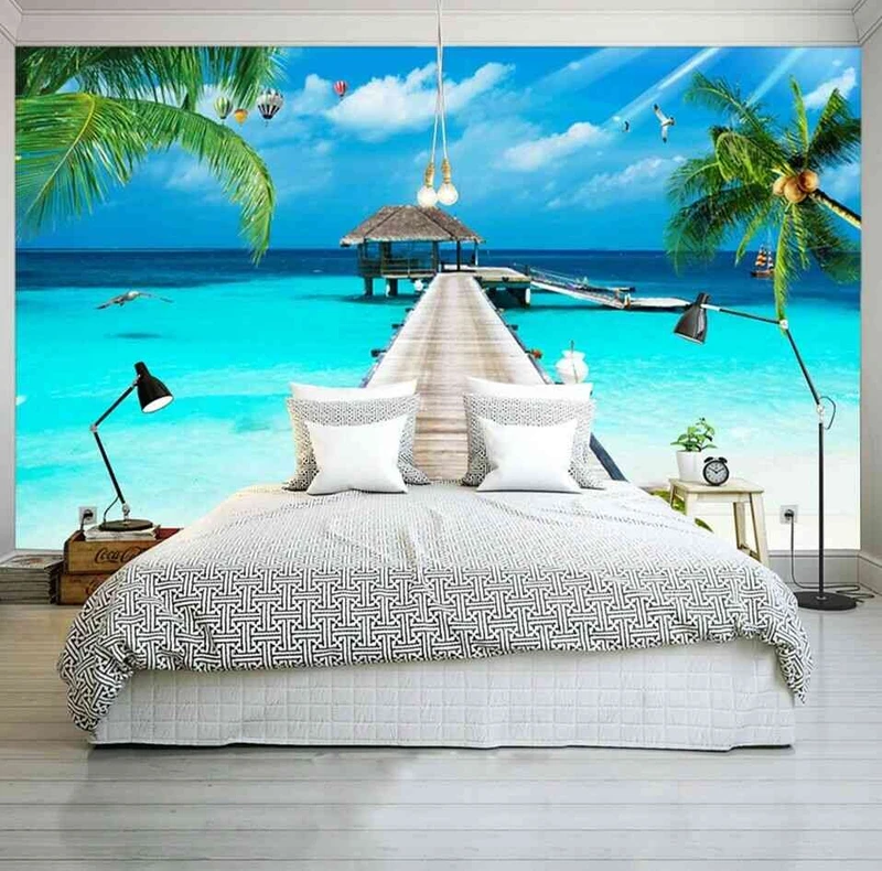 Tranh Dán Tường 3d Cảnh Biển- Đại Dương CB39