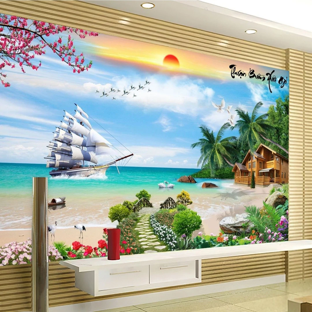 Tranh Dán Tường 3D Phong Thủy Tiến Phát Pttp123