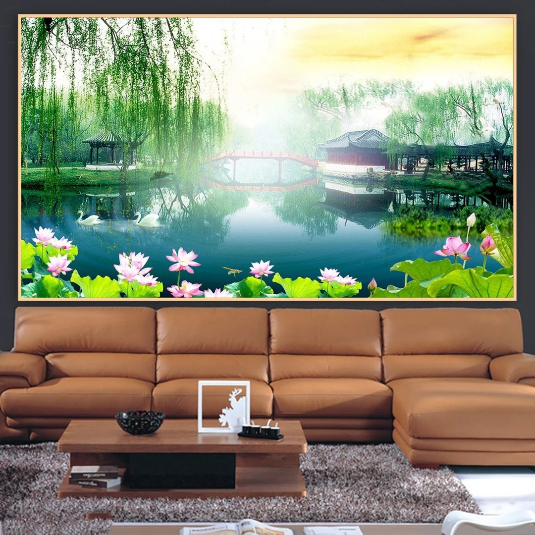 Tranh Dán Tường 3D Phong Thủy Tiến Phát Pttp129