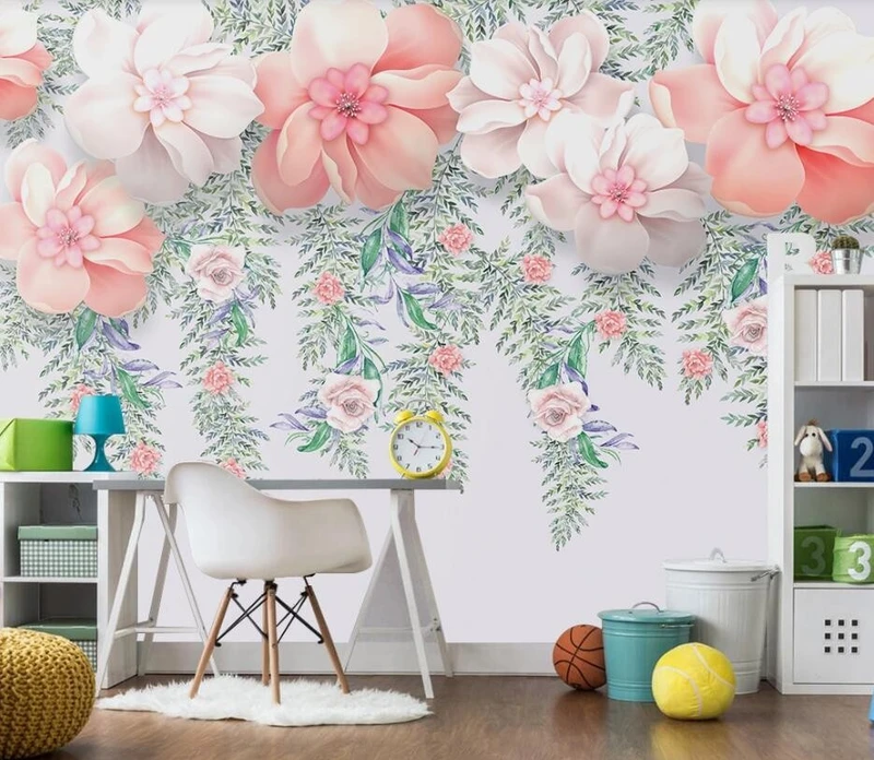 Tranh Dán Tường Hoa Lá Màu Xanh Đẹp Hlmx06