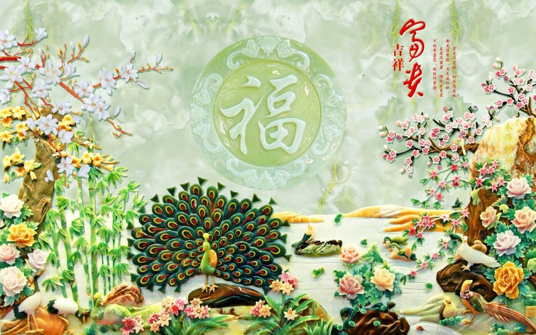 Tranh Dán Tường Giả Ngọc Tiến Phát Gntp114