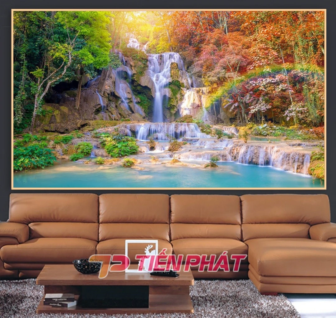 Tranh Dán Tường Thác Nước TN04
