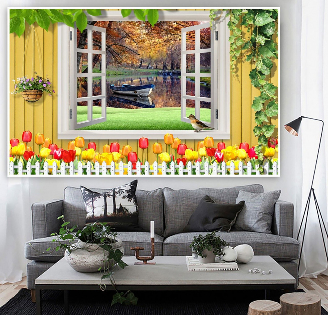 Tranh Dán Tường Cửa Sổ Tiến Phát Cstp82