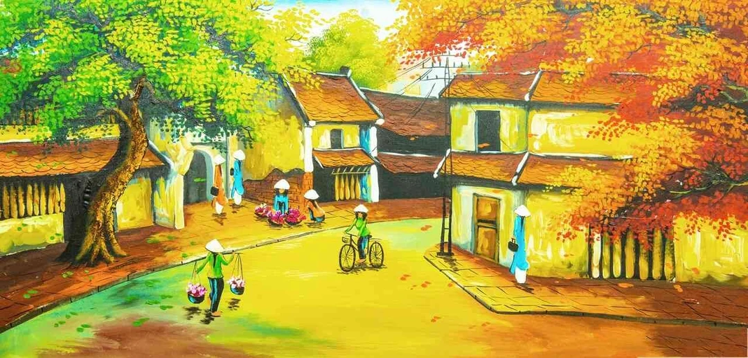 Tranh Dán Tường Đồng Quê DQ13