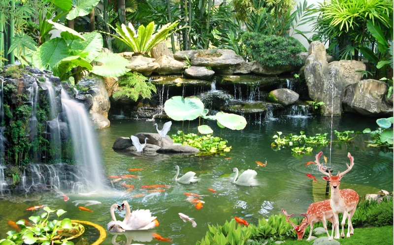 Tranh Dán Tường 3D Sơn Thủy Tiến Phát Sttp17
