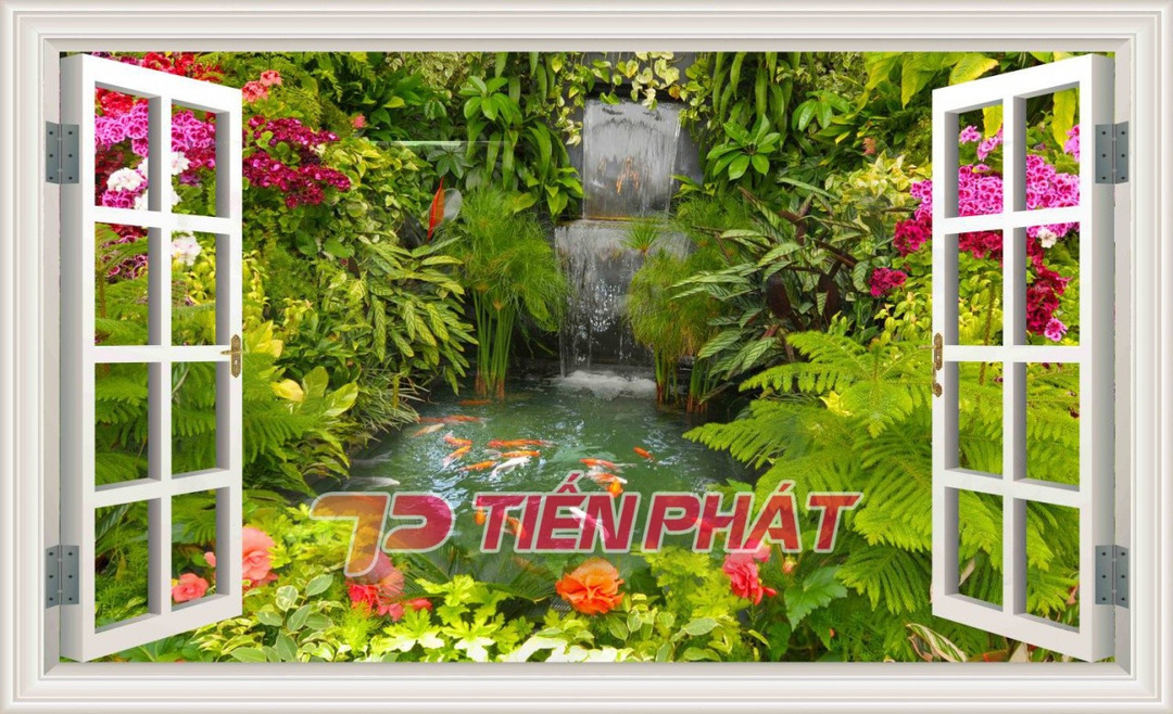 Tranh Dán Tường Cửa Sổ 3D CS01