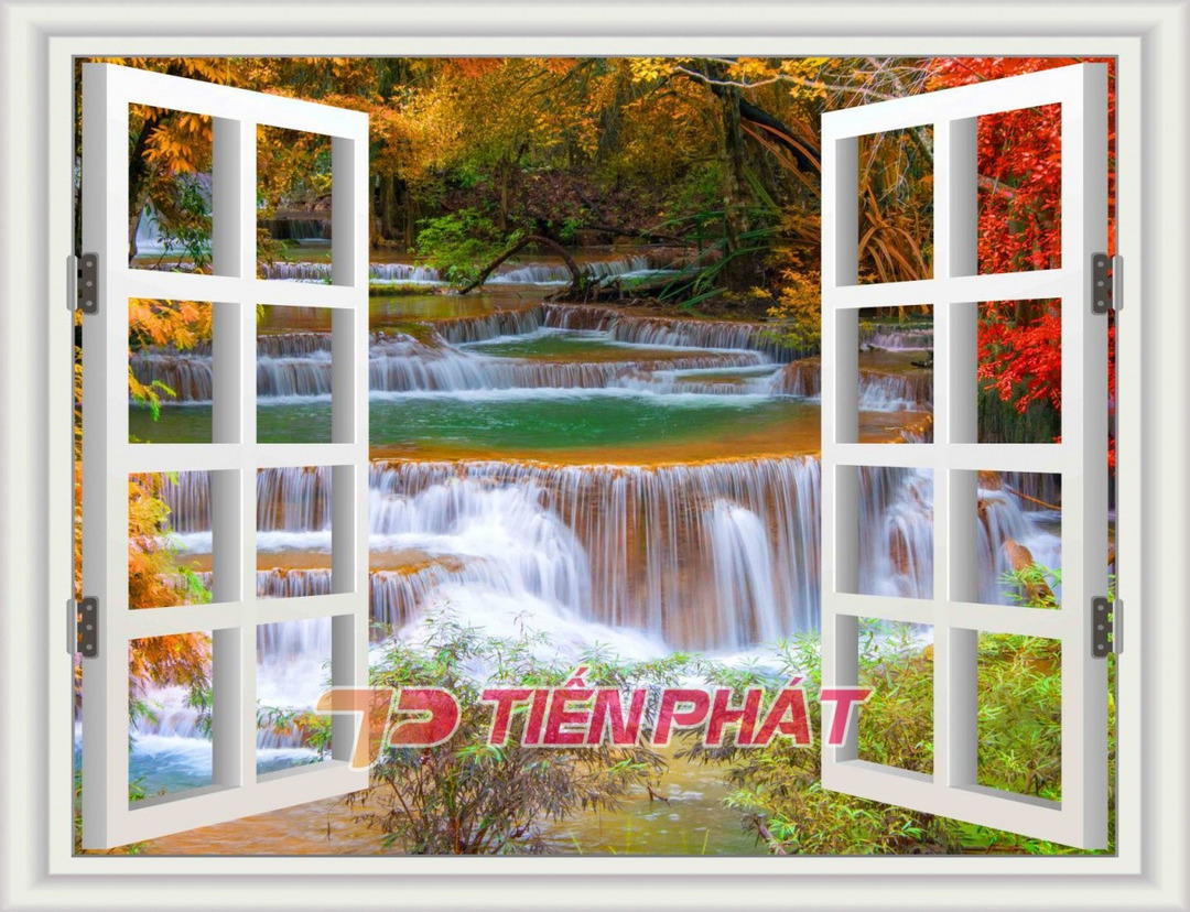 Tranh Dán Tường Cửa Sổ 3D CS01