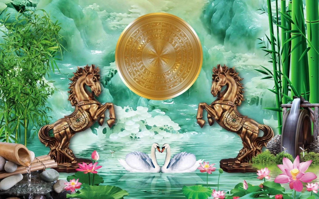 Tranh Dán Tường Mã Đáo Thành Công Tiến Phát Mdtc65