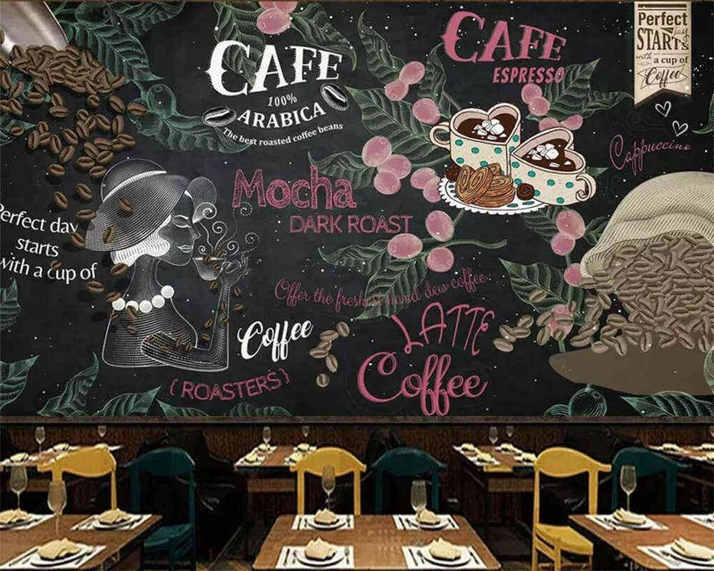 Tranh Dán Tường Quán Coffee GT08