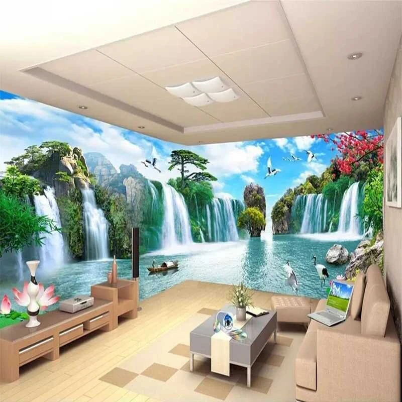 Tranh Dán Tường Sơn Thủy ST07