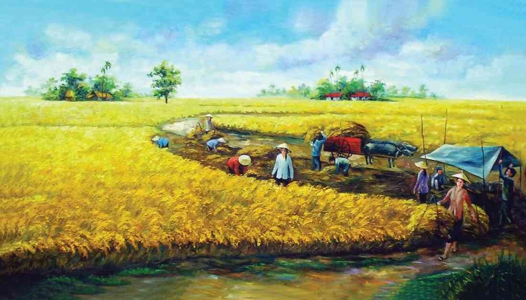 Tranh Dán Tường Đồng Quê DQ21