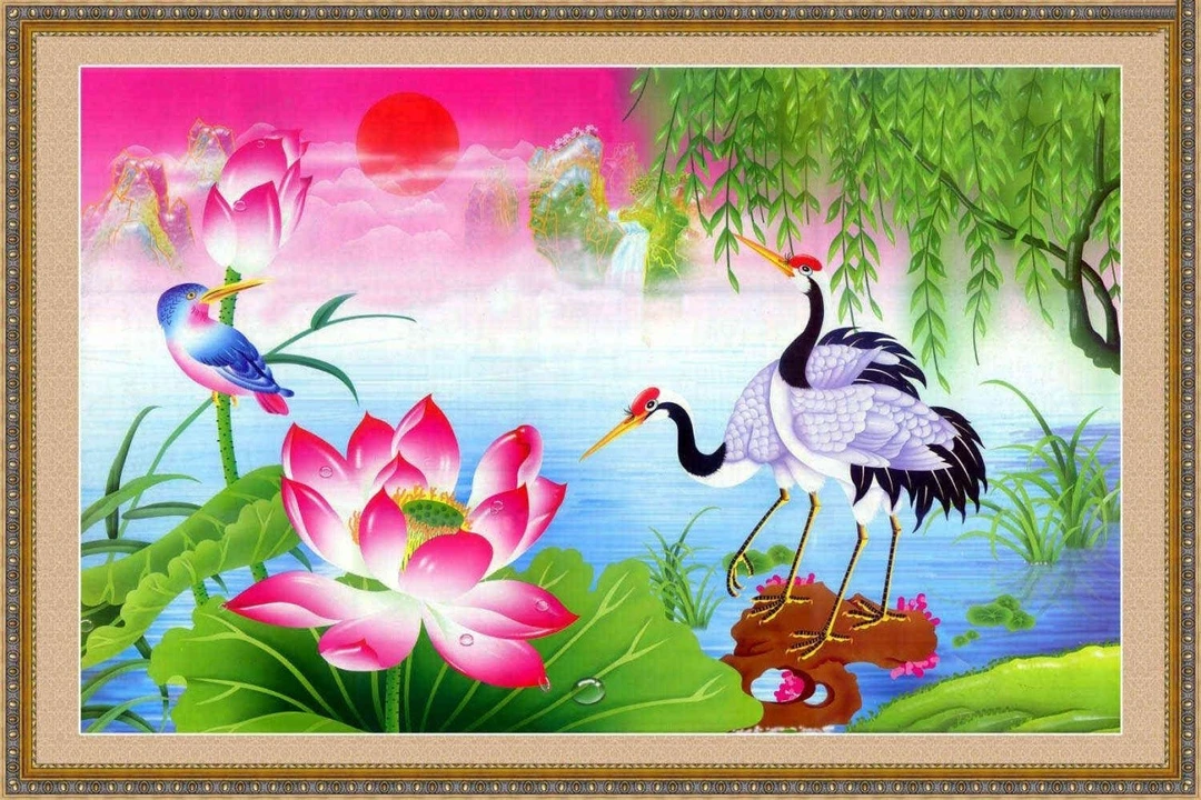 Tranh Dán Tường Sơn Thủy ST16
