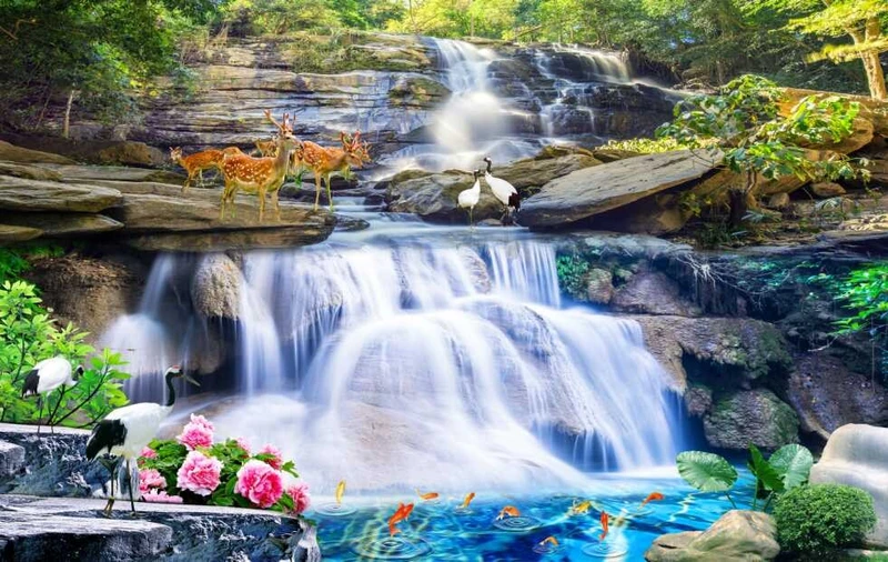 Tranh Dán Tường Sơn Thủy ST26