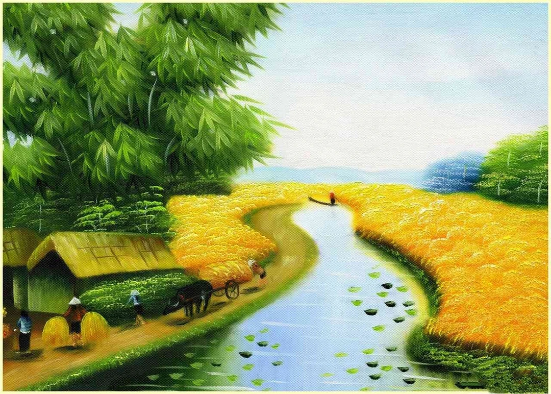 Tranh Dán Tường Đồng Quê DQ7
