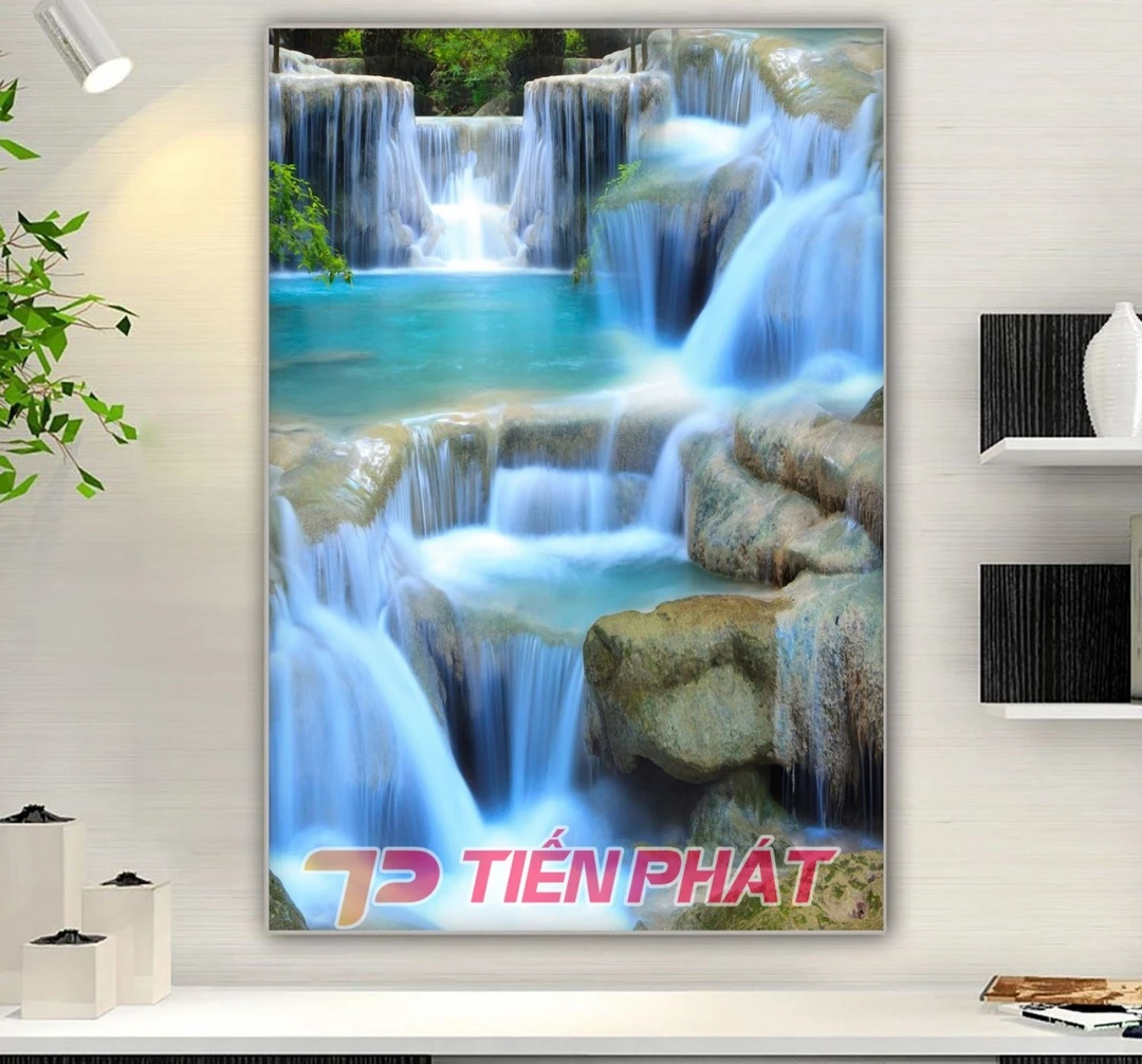 Tranh Dán Tường Thác Nước TN04