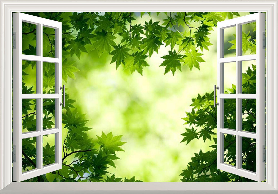 Tranh Dán Tường Cửa Sổ 3D CS37