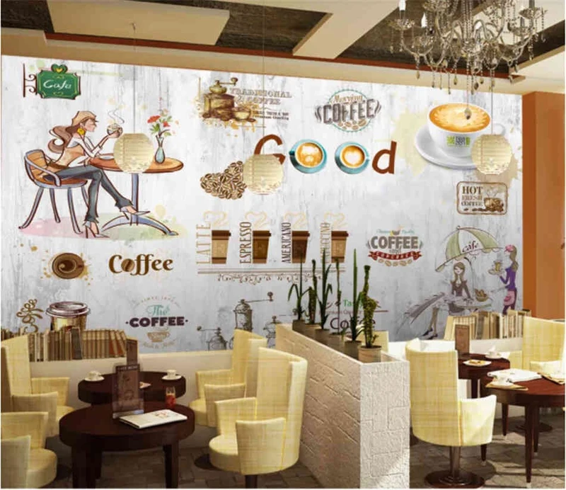 Tranh Dán Tường Quán Coffee GT23