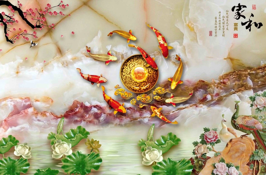 Tranh Dán Tường 3D Phong Thủy Tiến Phát Pttp15