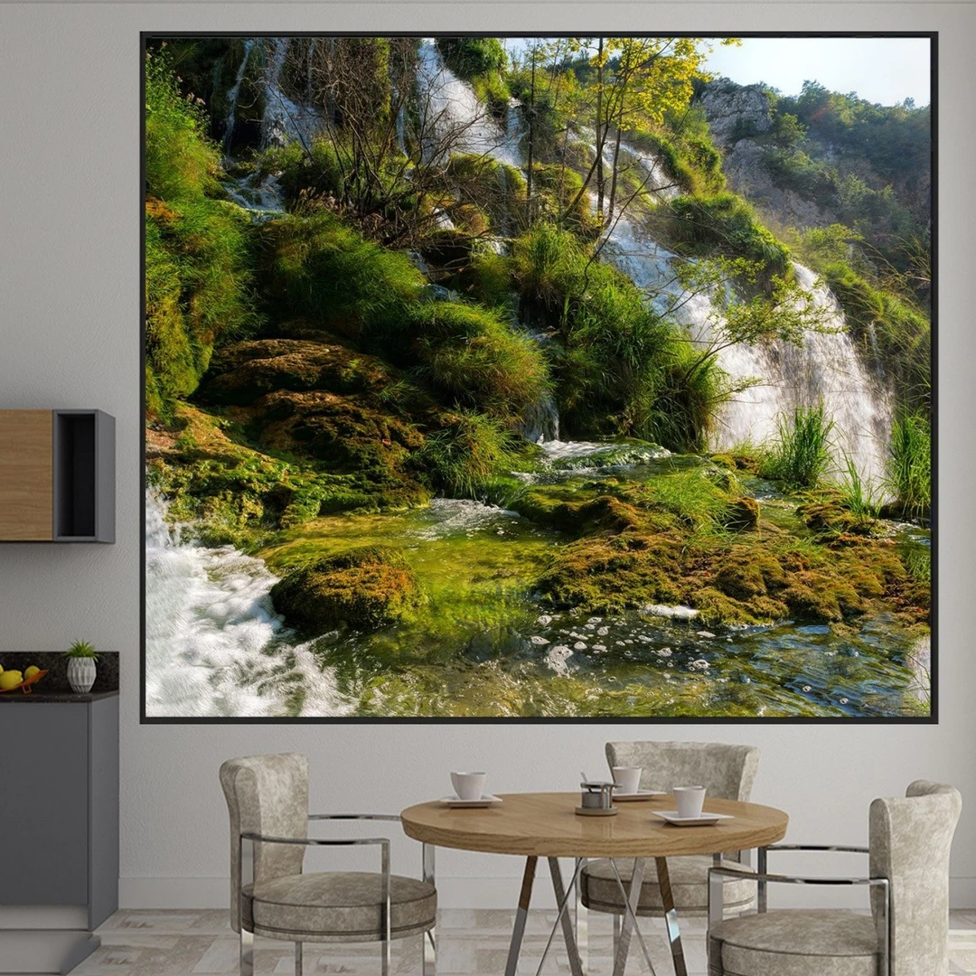 Tranh Dán Tường 3D Thác Nước Tiến Phát Decor Tntp91