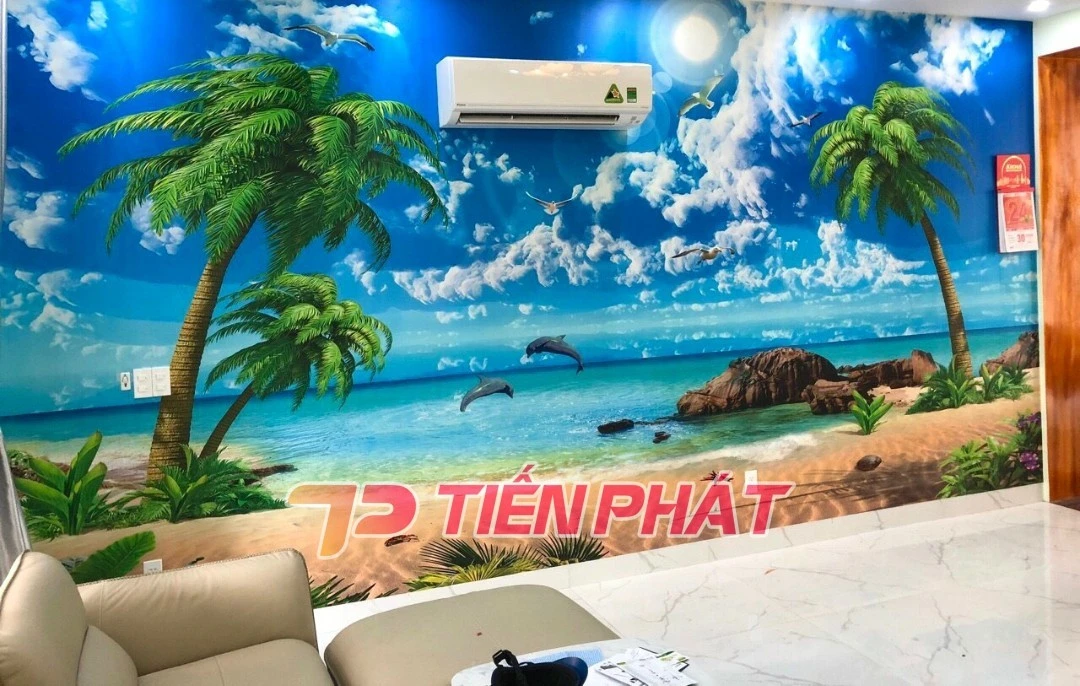 Tranh Dán Tường 3d Cảnh Biển- Đại Dương CB43