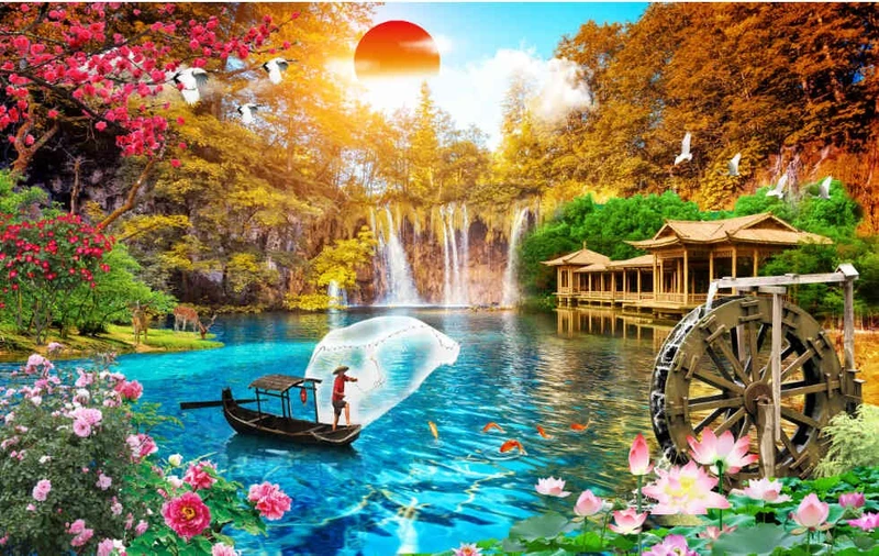 Tranh Dán Tường Phòng Khách PK160
