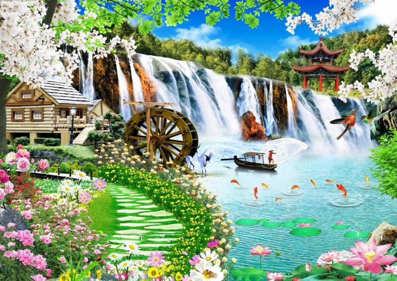 Tranh Dán Tường Phòng Khách PK161
