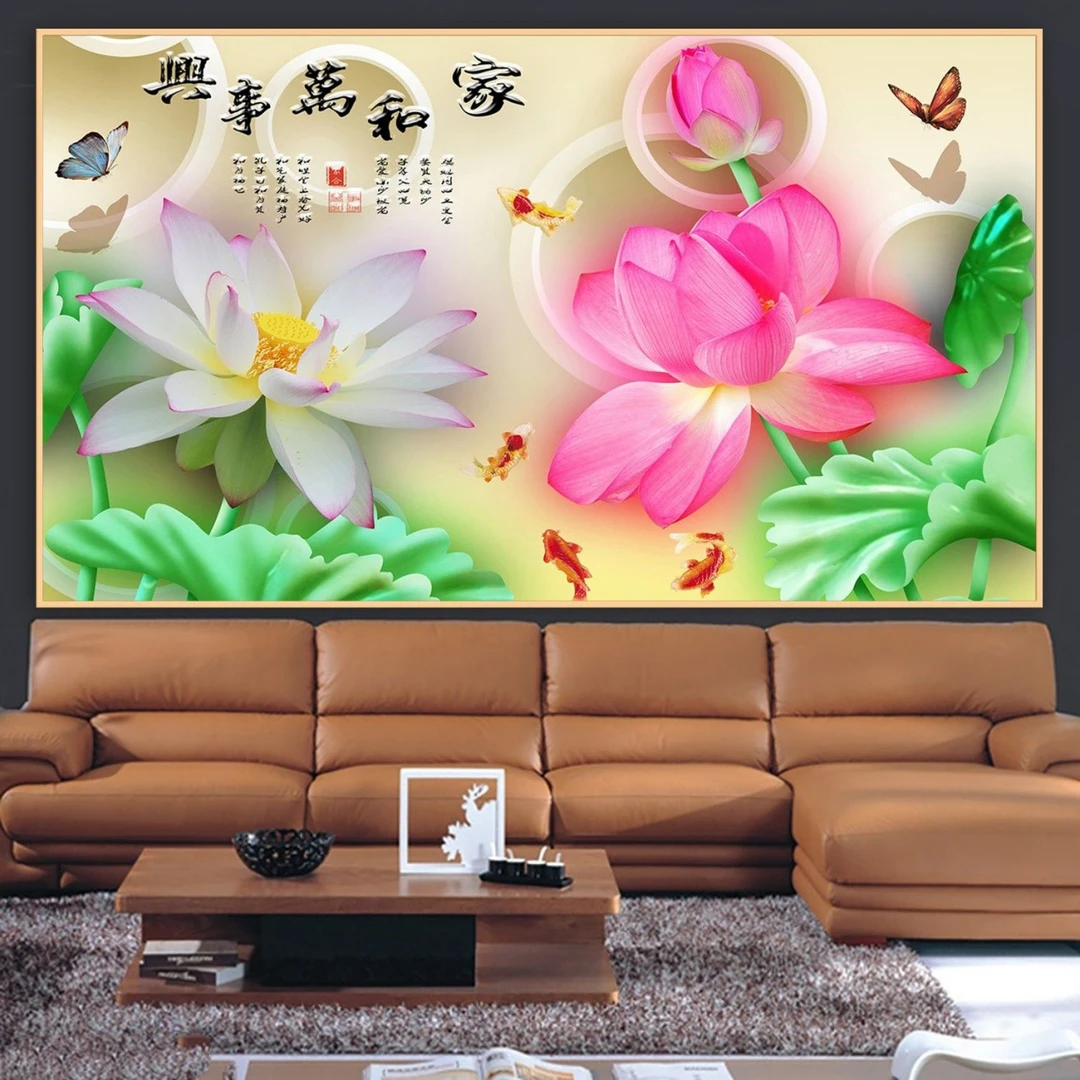 Tranh Dán Tường 3D Phong Thủy Tiến Phát Pttp131