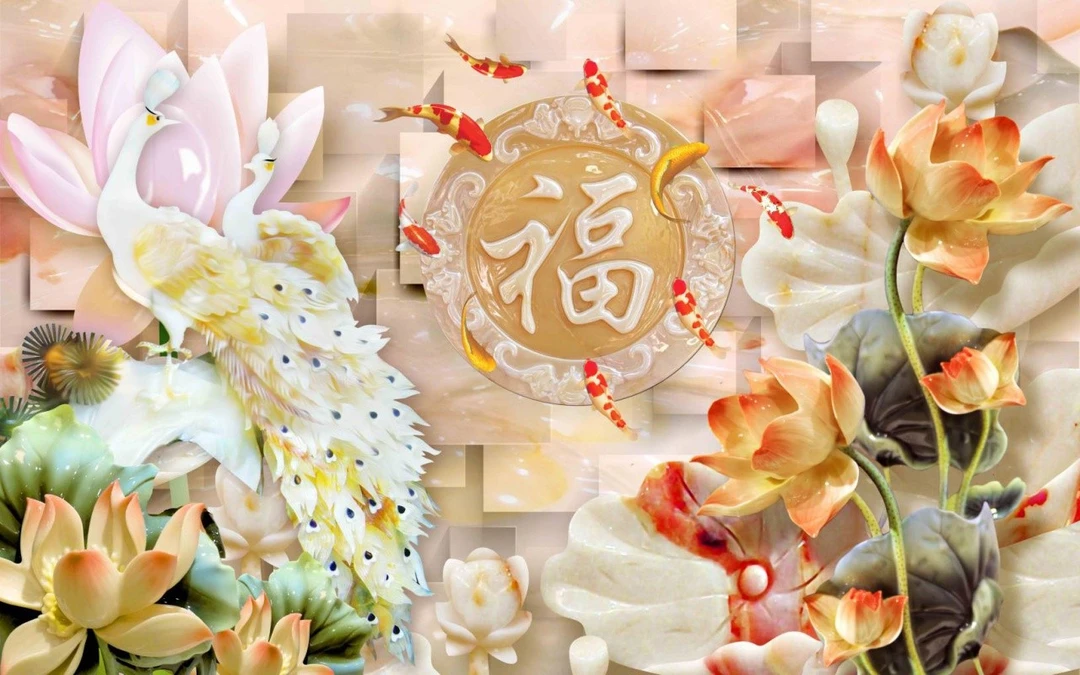 Tranh Dán Tường 3D Phong Thủy Tiến Phát Pttp93