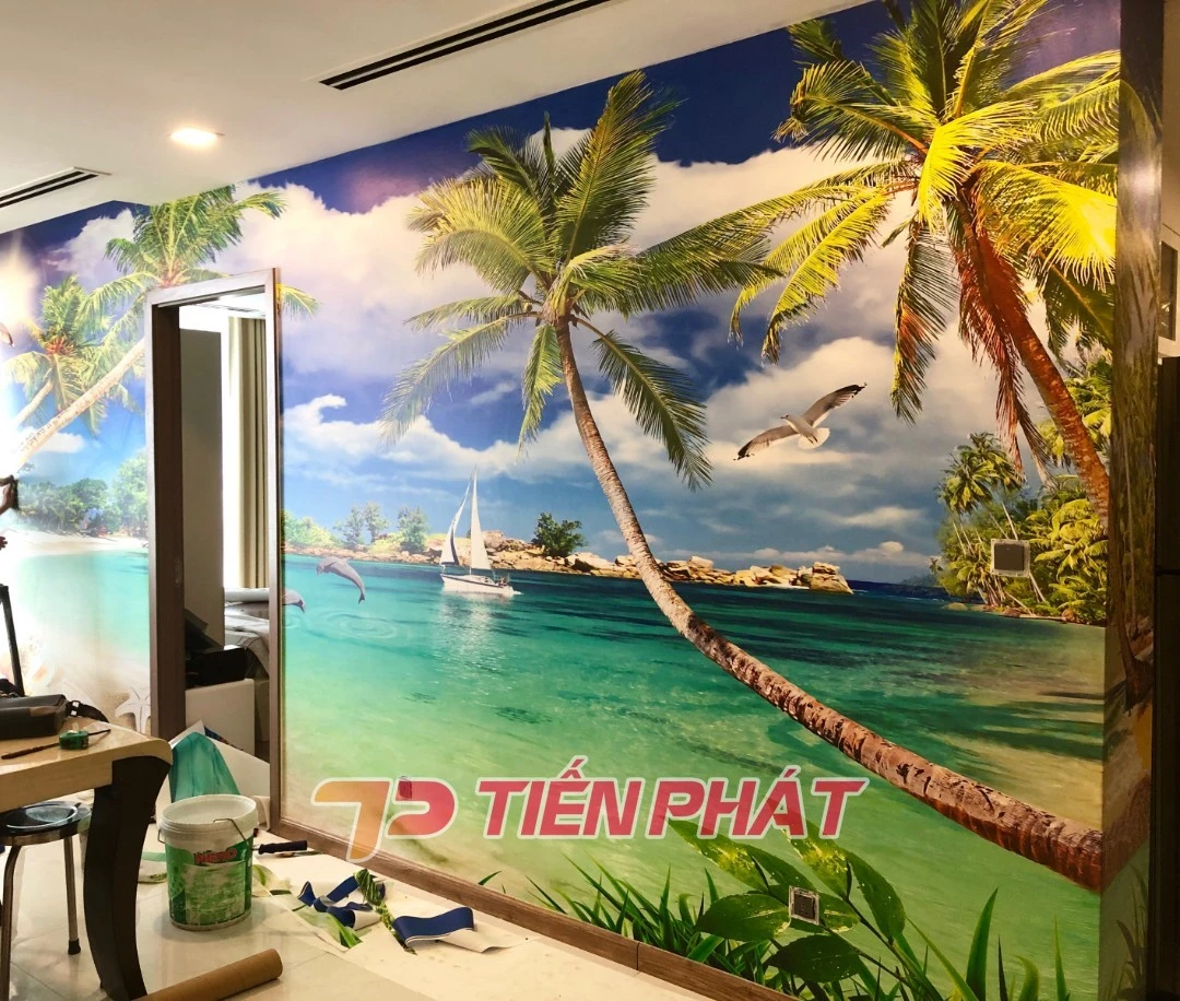 Tranh Dán Tường 3d Cảnh Biển- Đại Dương CB43