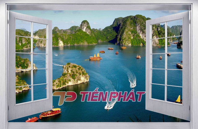 Tranh Dán Tường Cửa Sổ 3D CS01