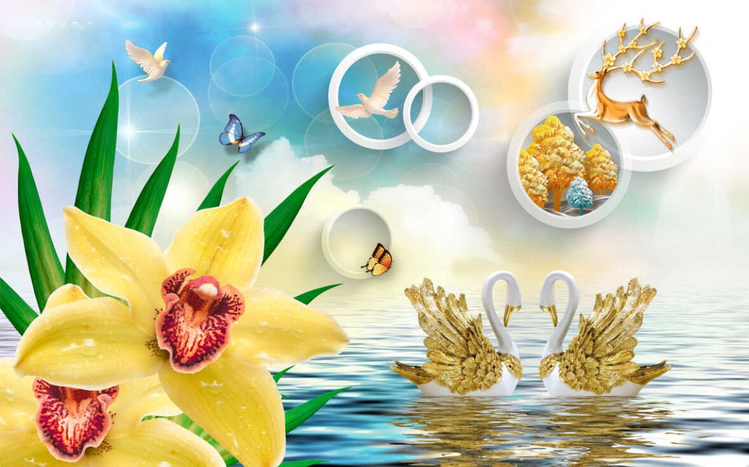 Tranh Dán Tường Phòng Khách PK27