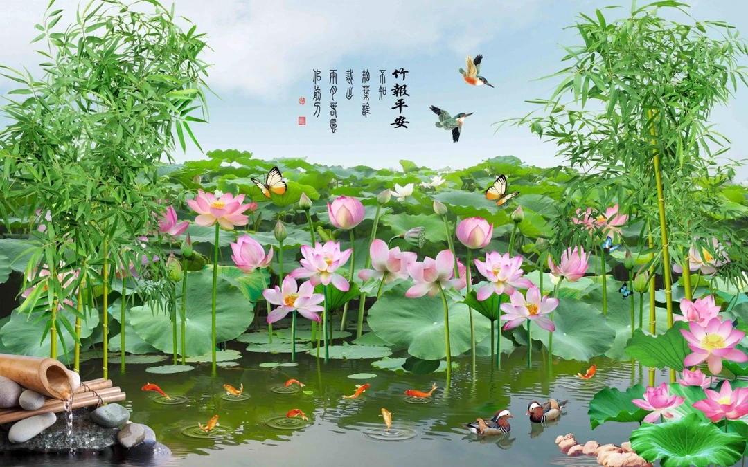 Tranh Dán Tường 3D Phong Thủy Tiến Phát Pttp100