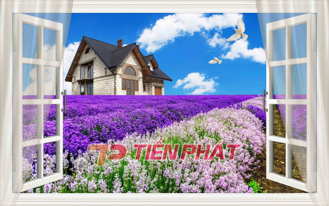 Tranh Dán Tường Cửa Sổ 3D CS01