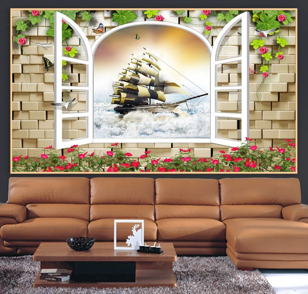 Tranh Dán Tường Cửa Sổ Tiến Phát Cstp09
