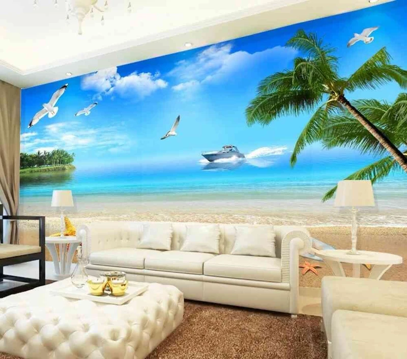 Tranh Dán Tường 3d Cảnh Biển- Đại Dương CB37
